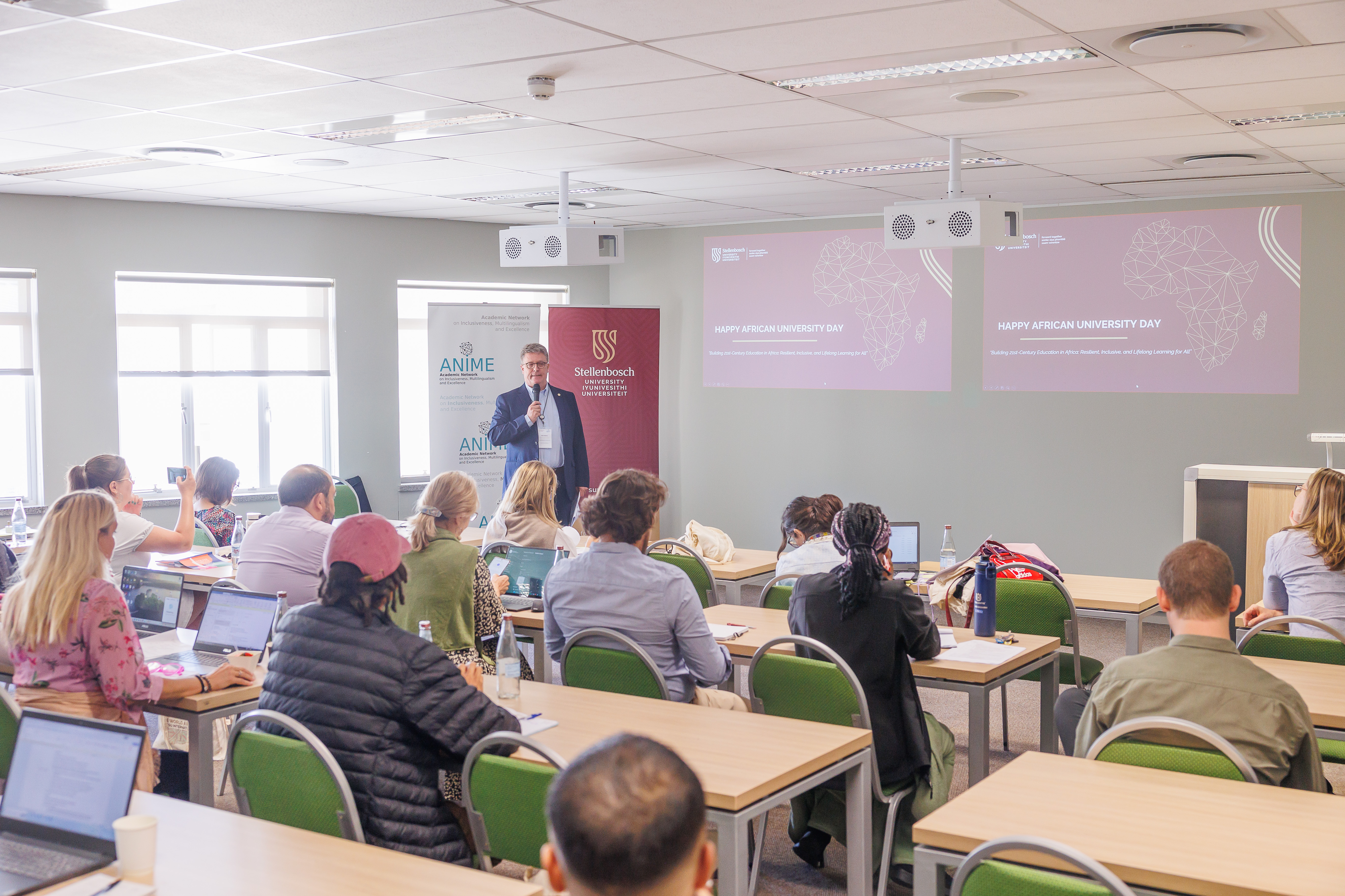 Conférence lors de la rencontre du réseau 2024 du réseau Anime à Stellenbosch, en Afrique du Sud